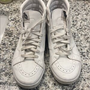 Vans Sk8-Hi All White Leather